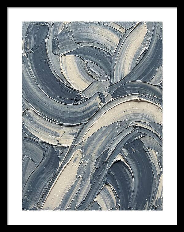 Swirling Waves In Blue