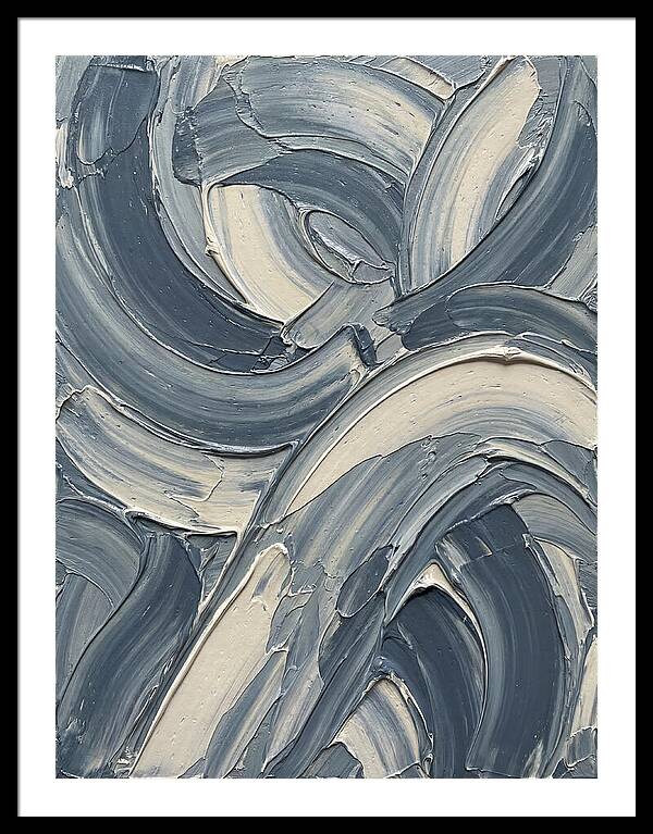 Swirling Waves In Blue