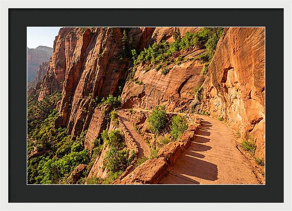 Switchback Trail Through Red Rocks
