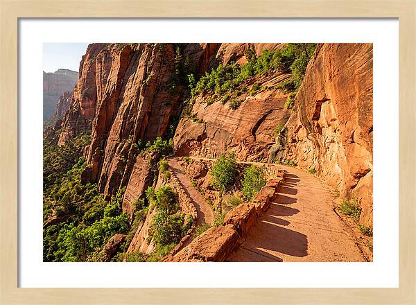 Switchback Trail Through Red Rocks