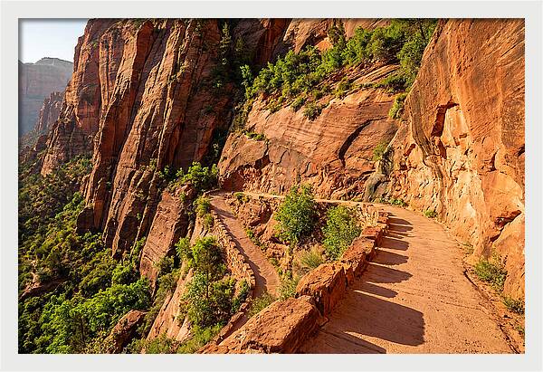 Switchback Trail Through Red Rocks