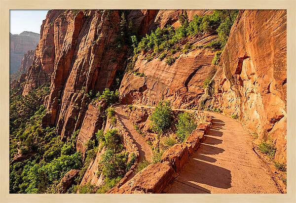 Switchback Trail Through Red Rocks