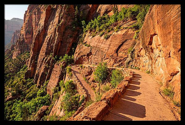 Switchback Trail Through Red Rocks