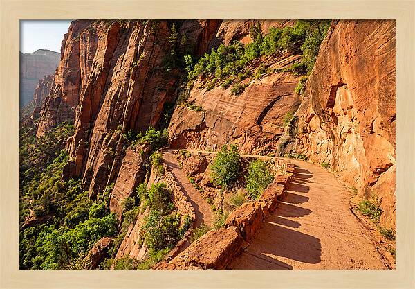 Switchback Trail Through Red Rocks