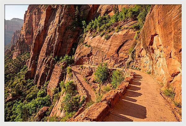 Switchback Trail Through Red Rocks