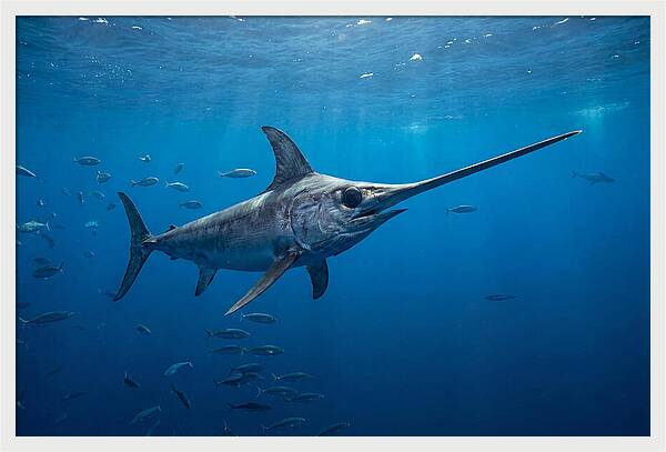 Swordfish Gliding Through Ocean Depths