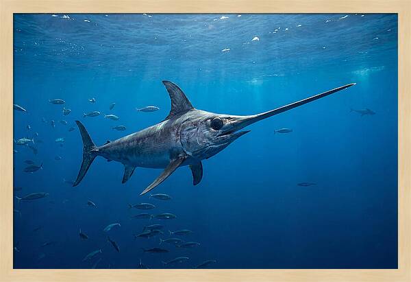 Swordfish Gliding Through Ocean Depths