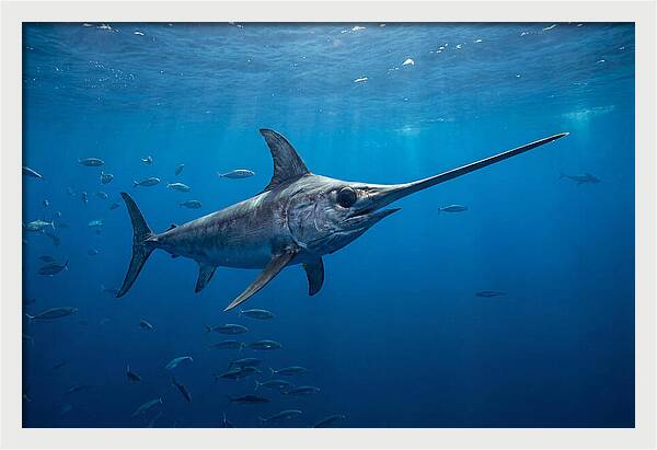 Swordfish Gliding Through Ocean Depths
