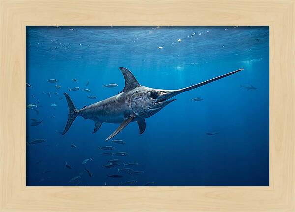 Swordfish Gliding Through Ocean Depths