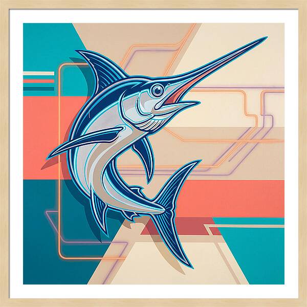 Swordfish In Vibrant Style