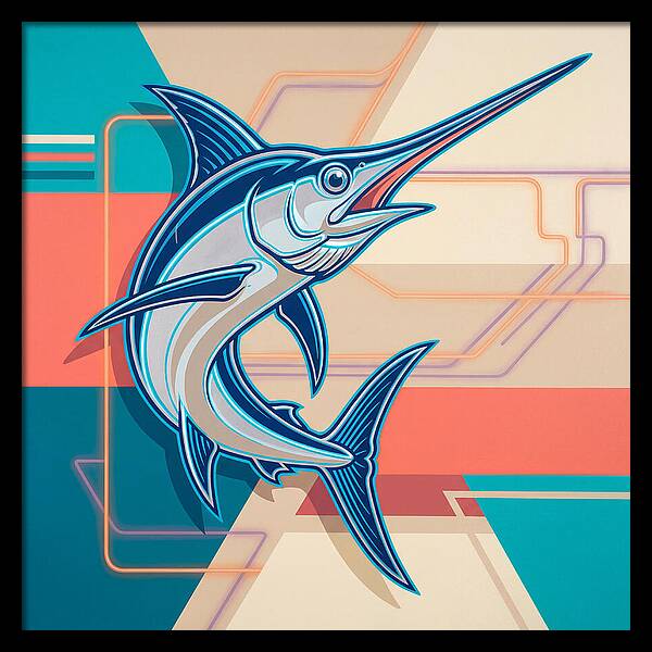 Swordfish In Vibrant Style