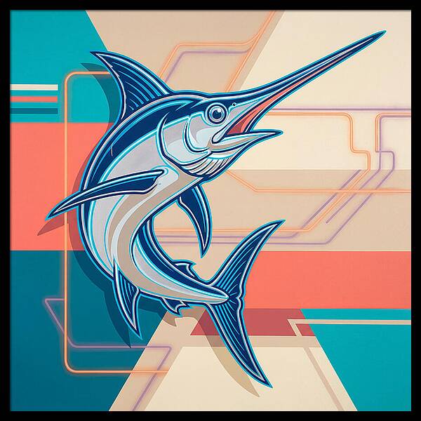 Swordfish In Vibrant Style