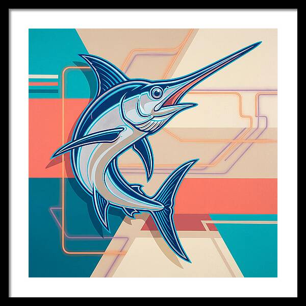 Swordfish In Vibrant Style