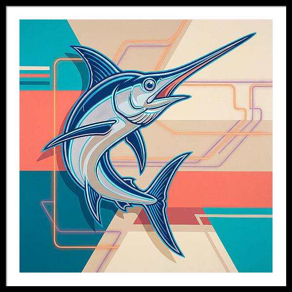 Swordfish In Vibrant Style