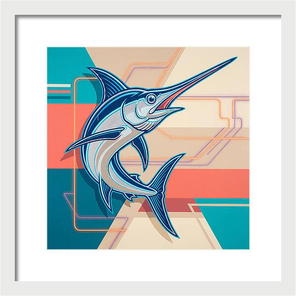 Swordfish In Vibrant Style