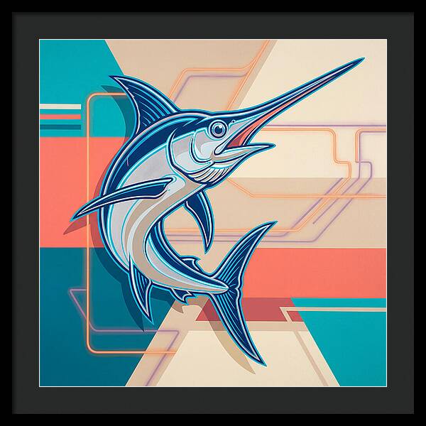 Swordfish In Vibrant Style