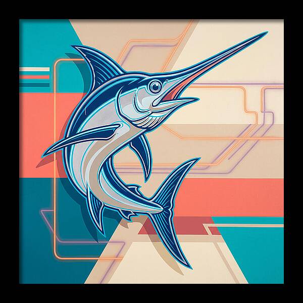 Swordfish In Vibrant Style