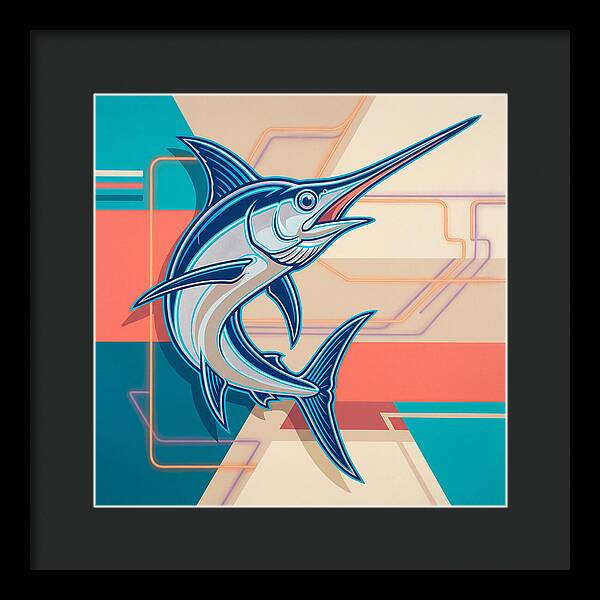 Swordfish In Vibrant Style