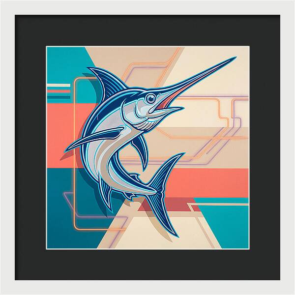 Swordfish In Vibrant Style