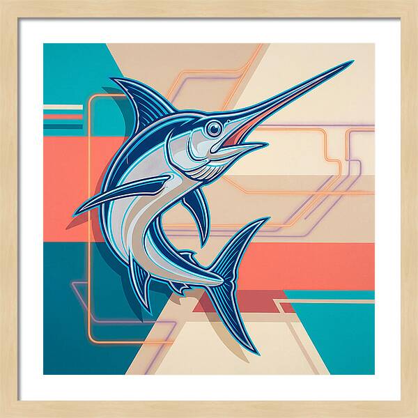 Swordfish In Vibrant Style