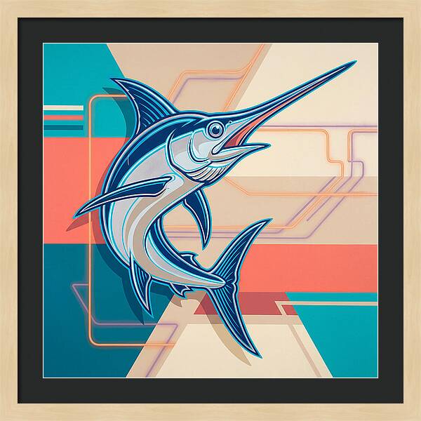 Swordfish In Vibrant Style