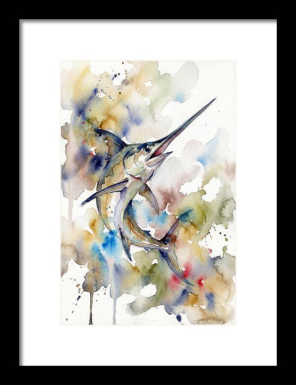 Swordfish In Watercolor Splendor