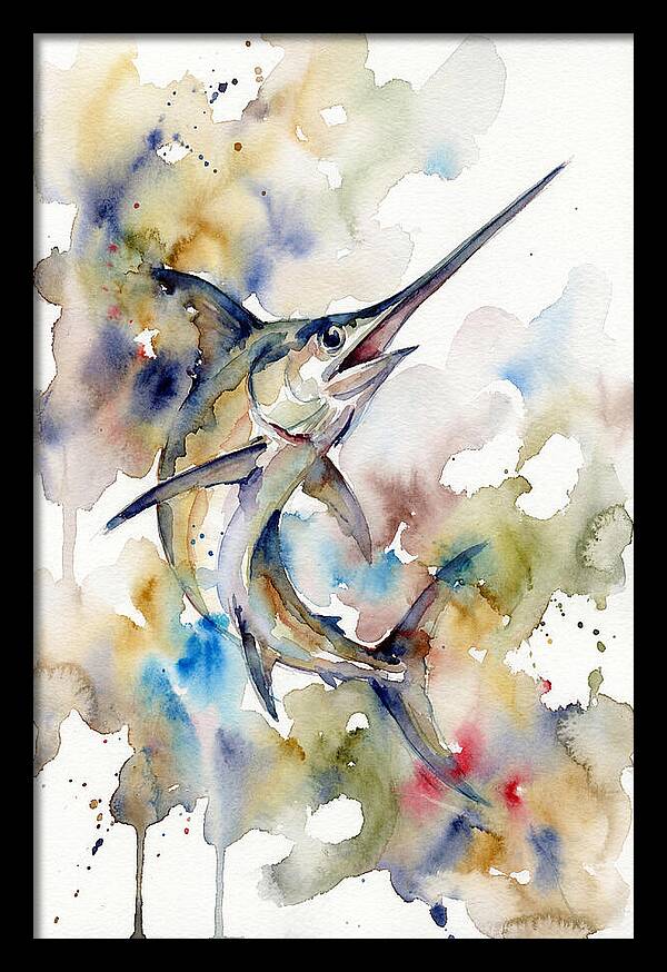 Swordfish In Watercolor Splendor