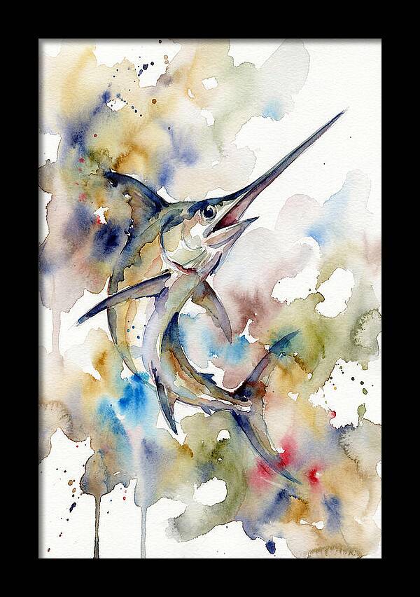 Swordfish In Watercolor Splendor