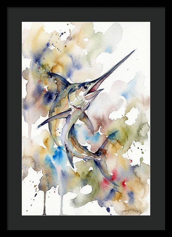 Swordfish In Watercolor Splendor