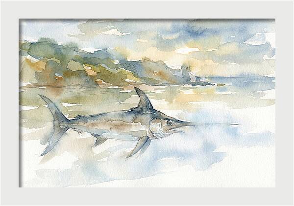 Swordfish Swimming In Tranquil Waters