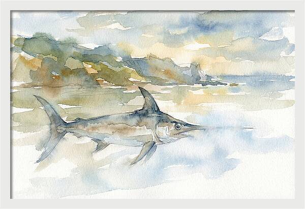 Swordfish Swimming In Tranquil Waters