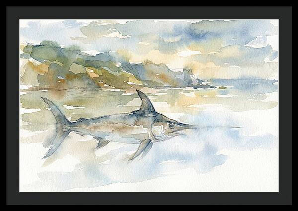 Swordfish Swimming In Tranquil Waters