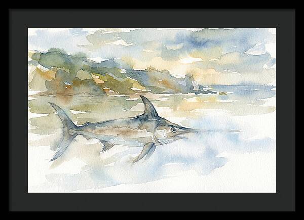 Swordfish Swimming In Tranquil Waters