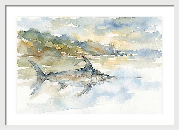 Swordfish Swimming In Tranquil Waters