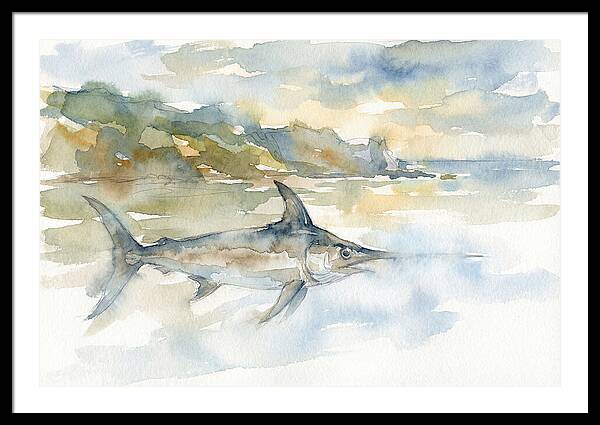 Swordfish Swimming In Tranquil Waters