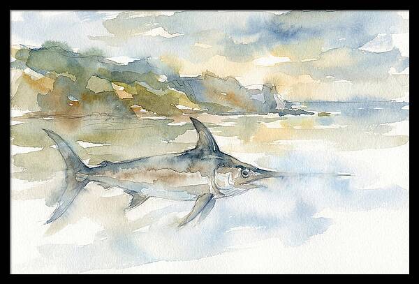 Swordfish Swimming In Tranquil Waters