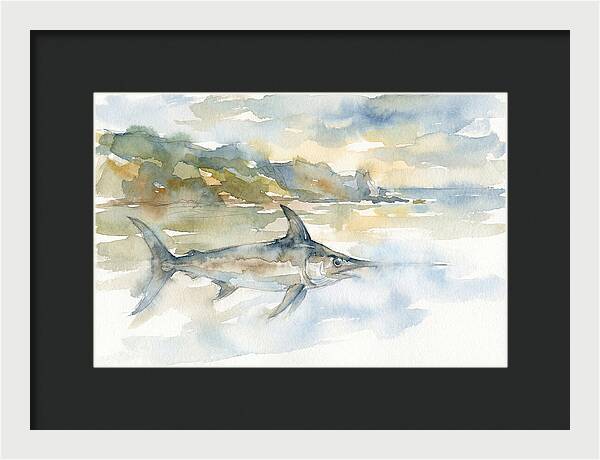 Swordfish Swimming In Tranquil Waters