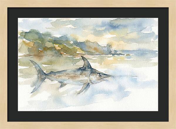 Swordfish Swimming In Tranquil Waters