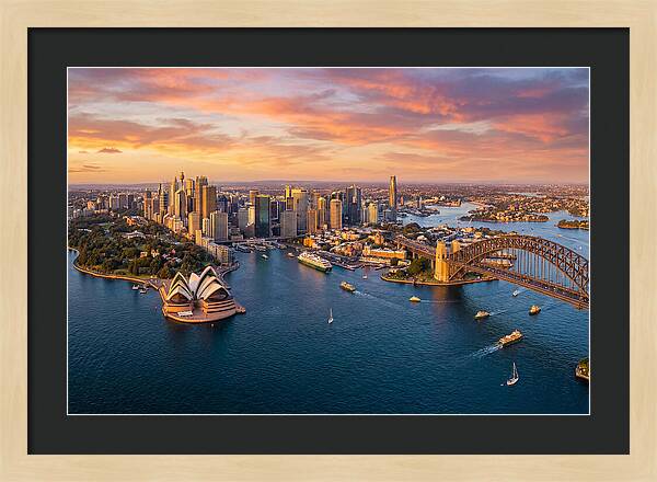 Sydney Harbour At Golden Hour