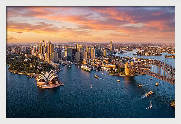 Sydney Harbour At Golden Hour