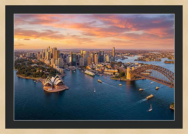 Sydney Harbour At Golden Hour