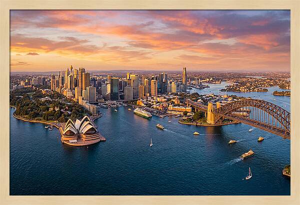 Sydney Harbour At Golden Hour