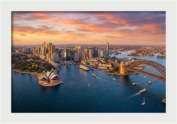 Sydney Harbour At Golden Hour