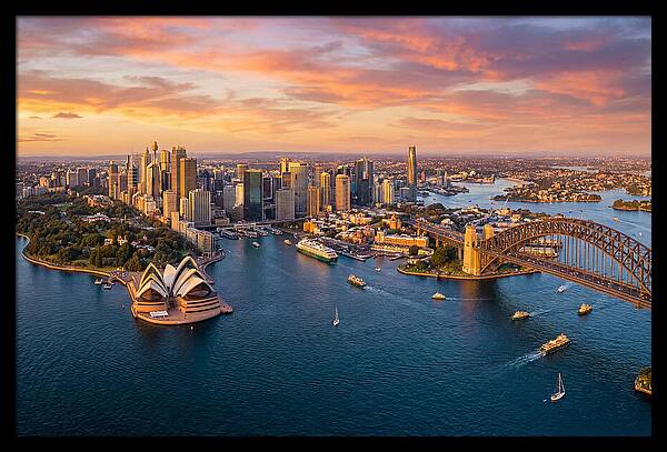 Sydney Harbour At Golden Hour