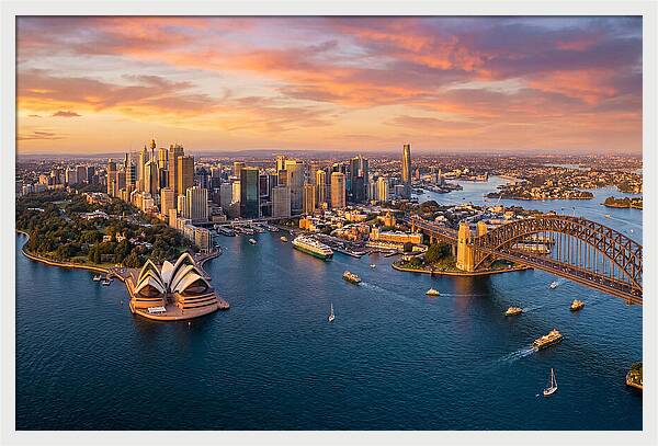 Sydney Harbour At Golden Hour