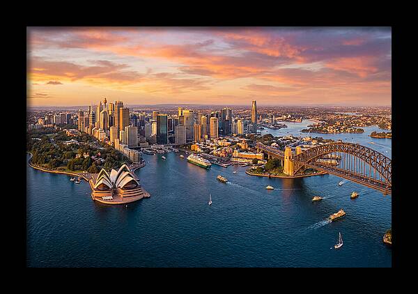 Sydney Harbour At Golden Hour