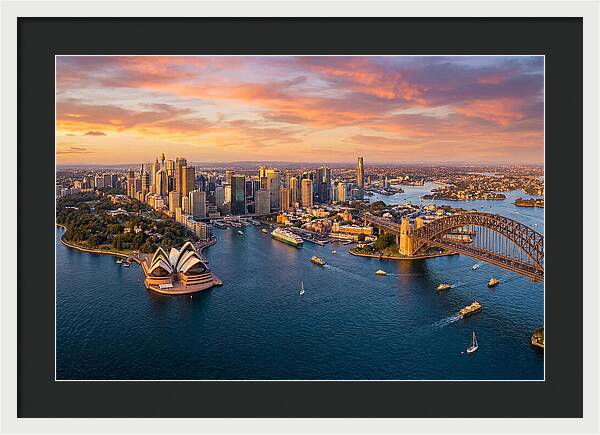 Sydney Harbour At Golden Hour