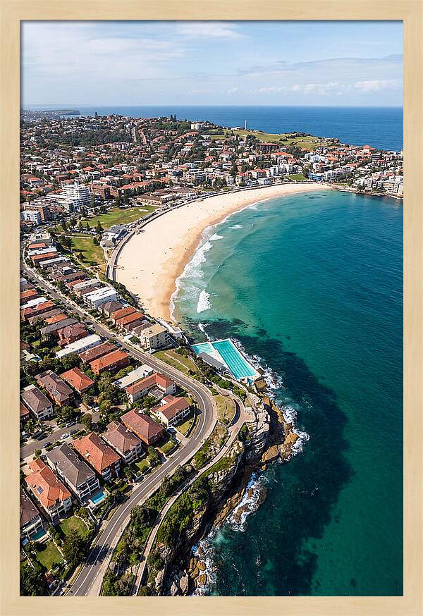 Sydneys Bondi Beach Aerial View