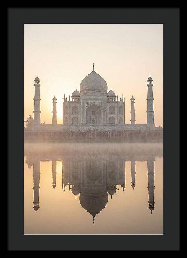 Taj Mahal At Sunrise Reflection