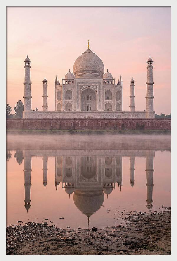 Taj Mahal Reflected At Sunrise